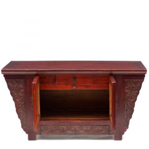 Low cabinet with bamboo motifs