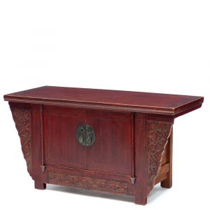 Low cabinet with bamboo motifs