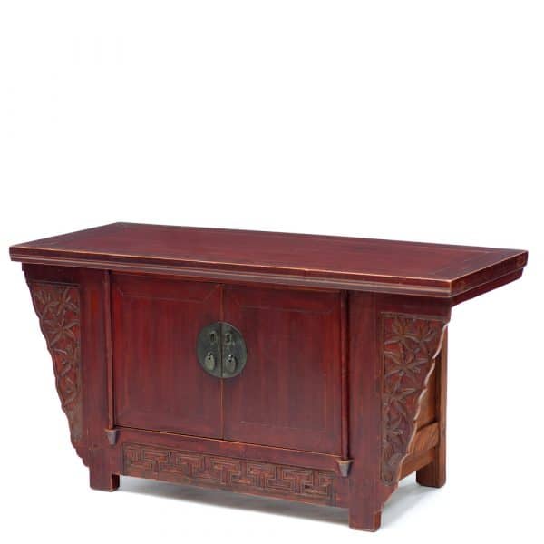 Low cabinet with bamboo motifs