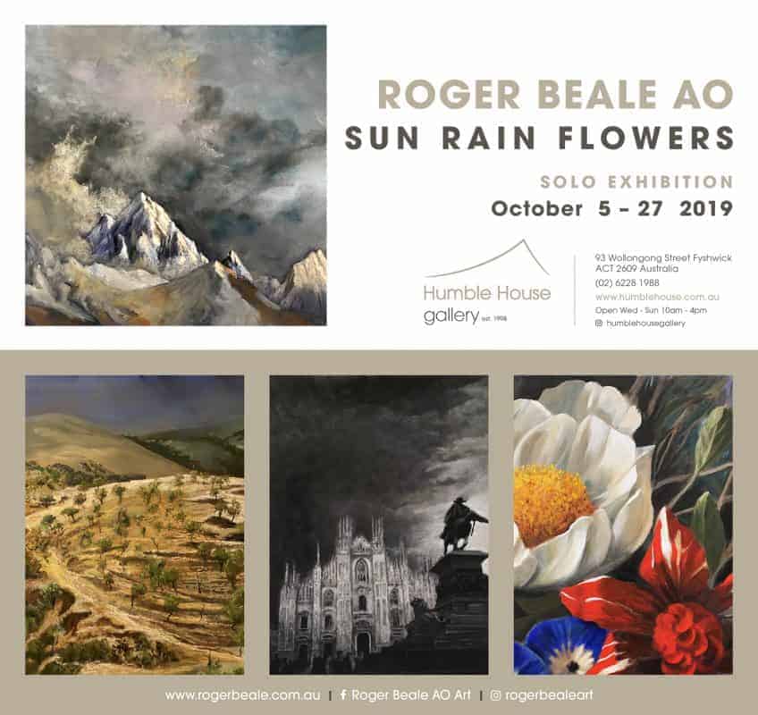 Roger Beale Sun Rain Flowers Exhibiton