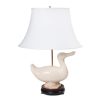 Pottery duck table lamp