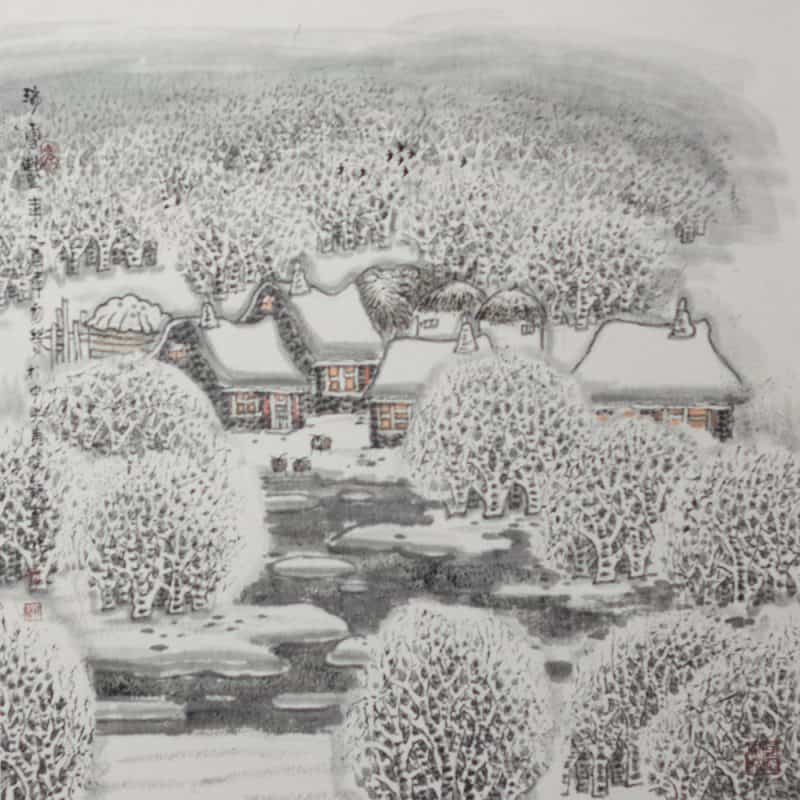 Heavy snow means a good harvest by Li Xinsheng