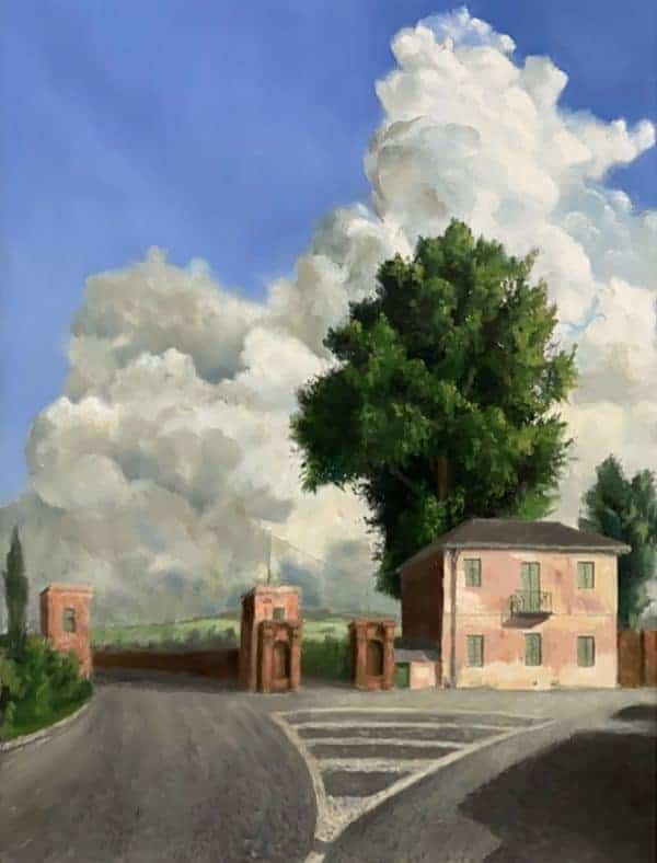 Gate House Italy, Oil on Canvas, 2019