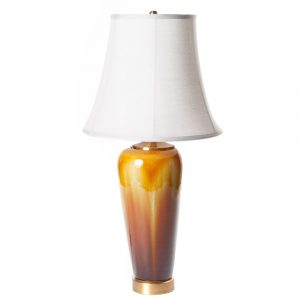 Gold glazed porcelain table lamp