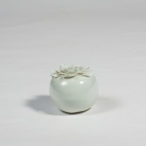 Camellia Flower porcelain apple by Diana Williams