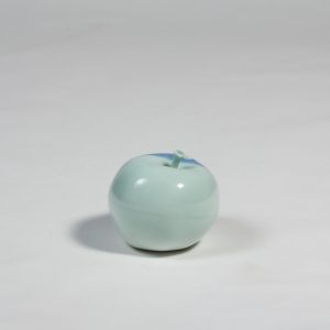 Lotus Garden porcelain apple by Diana Williams