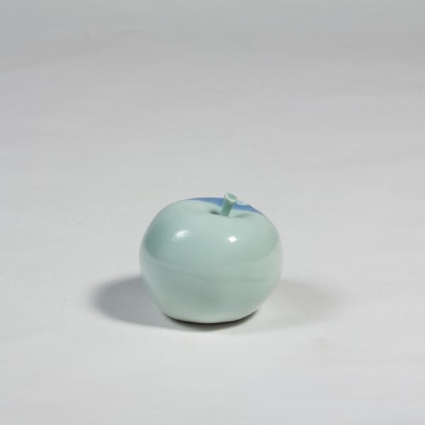 Lotus Garden porcelain apple by Diana Williams