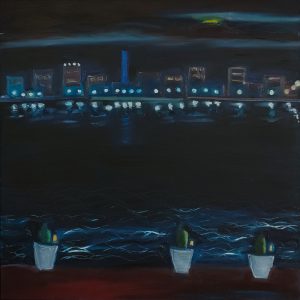 Canberra Night from the Boathouse by Jennifer Baird
