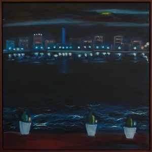 Canberra Night from the Boathouse by Jennifer Baird