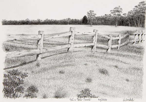 Post and Rail Fence by Grahame Crocket