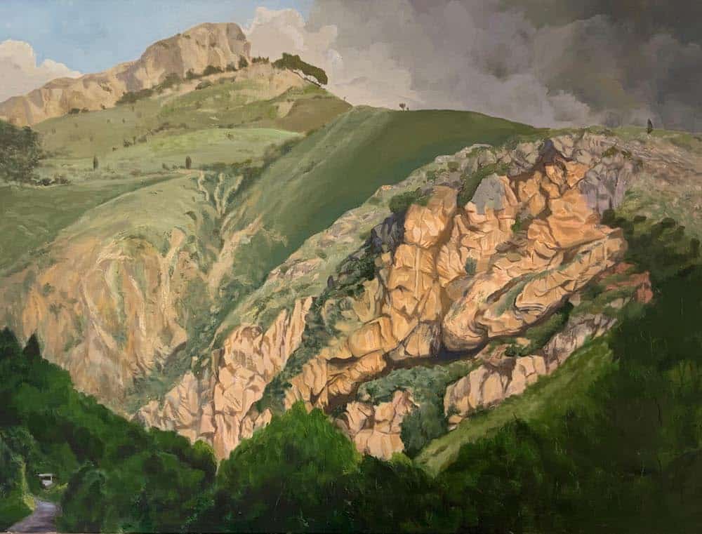 Roger Beale AO_Sicily - Near Taormina - a large oil