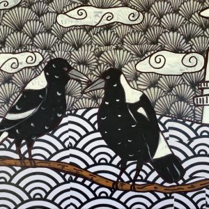 Canberra Magpies by Sally Dunbar