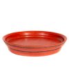 Red lacquered platter