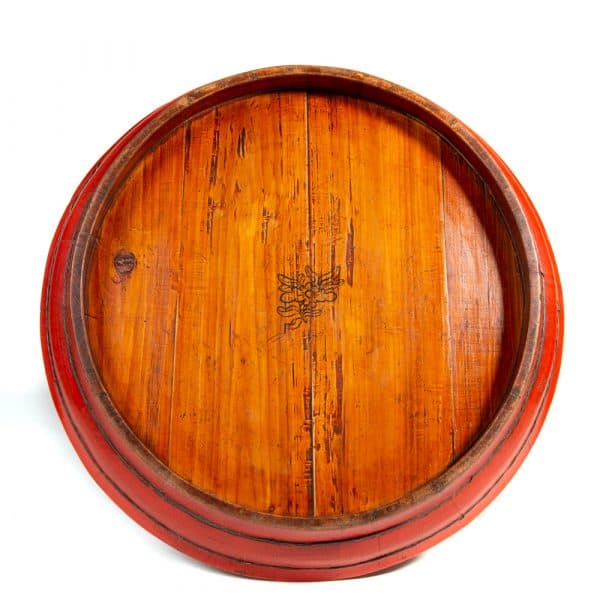 Red lacquered platter