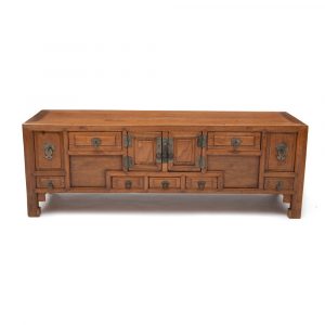 Seven drawer low cabinet