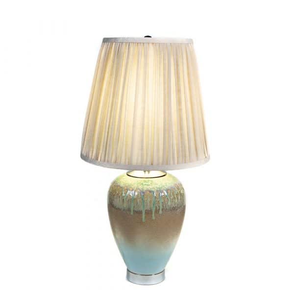 Coral Impression porcelain table lamp