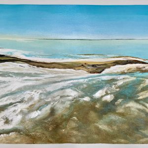 Flooding waters, shifting salt pans I - Kati Thanda (Lake Eyre) by Chrissie Lloyd