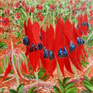 Sturt's Desert Pea I by Chrissie Lloyd