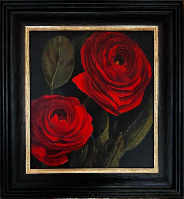 Red Camellias - a study by Roger Beale