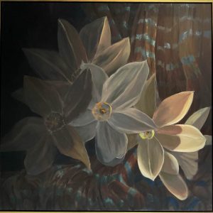 Twilight Jonquils - brown and blue by Roger Beale