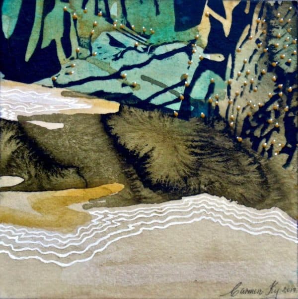 Dawn - Glasshouse Mountains panel 4 by Carmen Ky