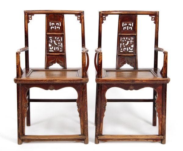 Southern Official hat armchairs with dragon carving - Image 2