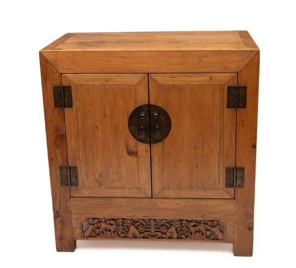 Ming style cabinet with longevity carving - Image 2