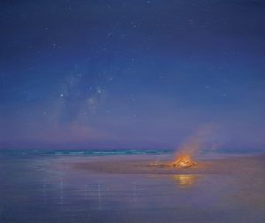 David Brayshaw - Night sky and embers