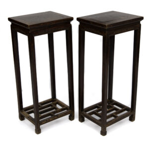 Plant stands with good wishes motifs