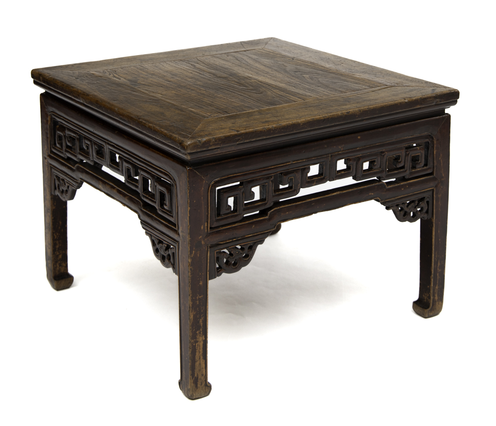 Single stool with longevity motif