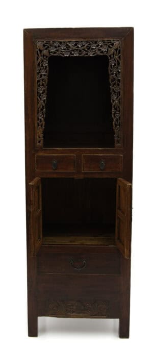 Alternative view of Cabinet with plum blossom motifs