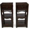 Tea stands with peach motif - front